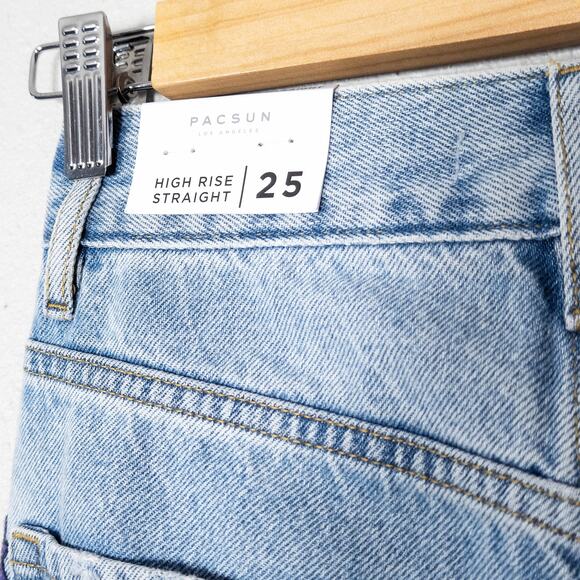 NEW PacSun Women’s Jeans Desert Indie Y2K Embroidered Cactus Floral High Rise 25 - Picture 4 of 11